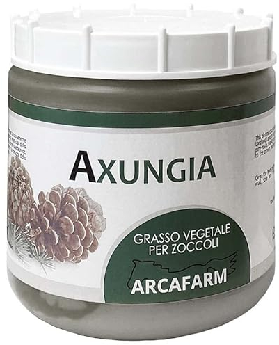 Grasso per Zoccoli Cavalli 1 lt, Nero, unguento per crescita riparazione protezione e cura dello zoccolo dei cavalli, stalloni, puledri, fattrici, pony, shetland, asini, 100% Made in Italy