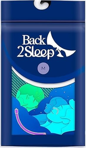 Antirronquidos Nasal Back2Sleep Talla M - Férula Nasal Flexible Silicona Médica - Stent Ortesis Anti Apnea del Sueño - Dispositivo Médico CE Uso Único