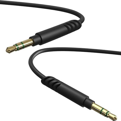 Linkidea Audiokabel für Skullcandy Riff 2, Venue, Mix Master, Grind, Hesh ANC, Hesh Evo, Hesh 3, Hesh 2, Crusher, Crusher ANC, Crusher EVO Kopfhörer, 3,5 mm auf 3,5 mm Ersatz-AUX-Kabel (1,5 m)