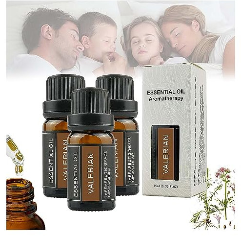 Hliloy Olio essenziale di valeriana,olio essenziale di radice di valeriana,riduce il tempo di addormentarsi,aiuta il sonno completamente naturale,favorisce il sonno profondo,migliora la qualità del