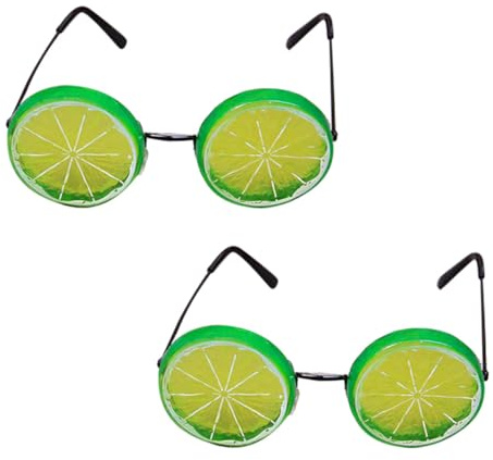 SHERCHPRY Sminkglasögon Skämtglasögon Roliga Glasögon Lättviktsglasögon Solglasögon Strandglasögon Bärbara Glasögon Leksaksglasögon För Barn Bärbara Glasögon Bröllopsklänning Citron
