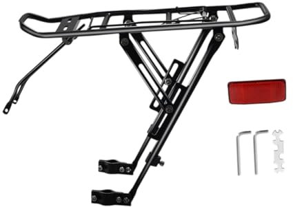 Baoblaze Fahrradgepäckträger Rack Hinten Fahrrad Rack Reitstock Halter Träger Fahrrad Hinten Gepäck Fracht Rack