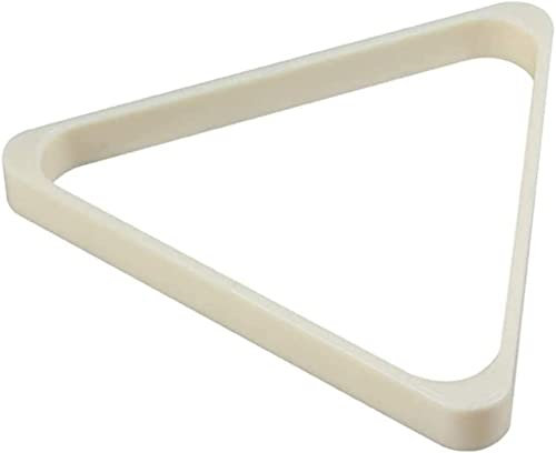 Biljardtriangel, biljardställ, biljardbordstillbehör, Triangelpoolplast, triangelbiljardbiljardbordstillbehör, for snooker Robust/Vit / 52,5 mm