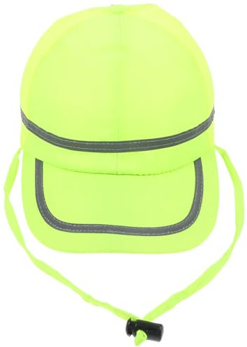 HYTROVE Casco De Seguridad Reflectante con Visera para Sombra Solar Ventilación Lateral y Resistente para Trabajo Al Aire Construcción y Ciclismo Color Amarillo Fluorescente