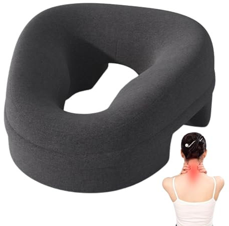 Almohada de masaje abajo – Reposacabezas ergonómico propenso, cojín de relajación | Soporte de cuello y hombros para el hogar, cómoda almohada de masaje de cama, cuna facial terapéutica para