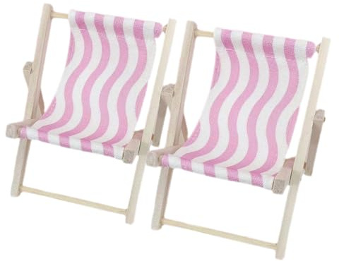 SHOWERORO 2 pièces Support Téléphone Portable Bois Forme Chaise de Plage Support Décoratif pour Bureau Stable pour Smartphone