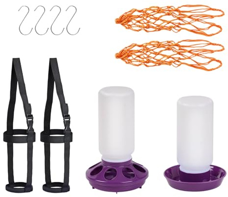 KAHDGSS Mangeoire pour Volaille De Capacité Conception Alimentation Automatique Poules Poulailler Jouet Mangeoire Poulailler