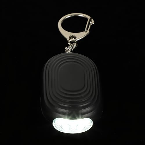 DOITOOL Alarma Personal para Mujeres con Luz Estroboscópica Led, Dispositivo de Protección de Seguridad Portátil Abs, Llavero Compacto para Viajes, Campamentos y Uso al Aire Libre, 1