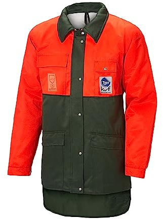 KOX Novotex-Isomat Schnittschutzjacke mit Bauchschutz SignalOrange/Grün Größe 54/56
