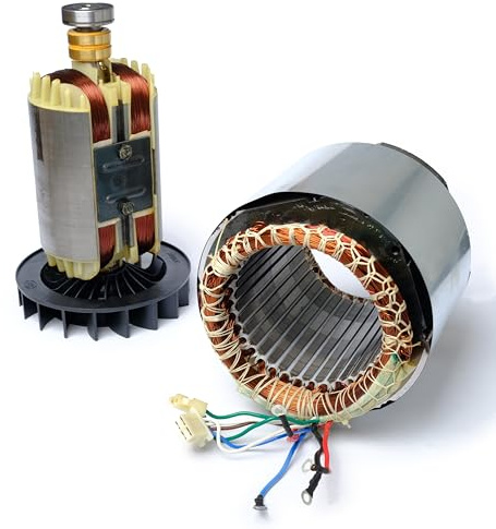 5 kW spole och armatur eller stator och rotor för strömgenerator | kraftgenerator | generator | 13 hk 3-fas DeTec.