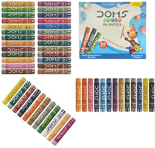 DOMS Ölpastellfarben, Jumbo, 50 Farbtöne