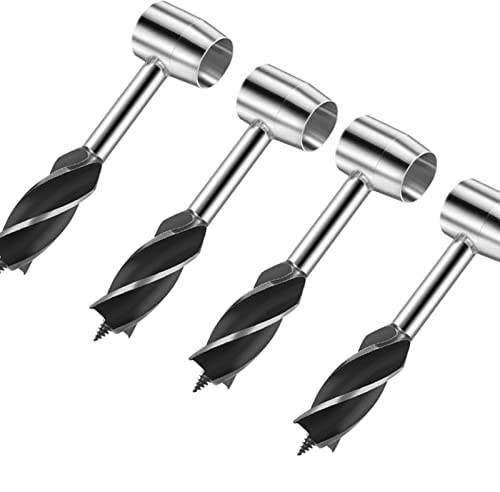 WJYXSH Auger Drill Outdoor Outdoor Handgefertigte Mehrzweckbohrer Handschraubenbohrmaschinenhandbuch Auger Überlebenssiedler-Werkzeugbuchhandbuch Schaltschraubschlüssel (Color : 4Pcs)