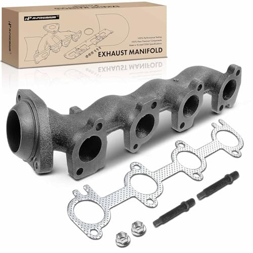 A-Premium Right Exhaust Manifold with Gasket Kit Compatible with Ford F-150 1999-2003 F-250 1999 F-150 Heritage 2004 Expedition 1999-2004 V8 4.6L