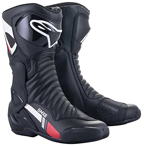 Alpinestars Motorrad Stiefel SMX 6 V2, BLACK WHITE GRAY, 43 EU