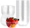Aohcae 60Pcs Plastic Dessert Bowls (180ml/6 oz), Reusable Plastic Bowls,Clear Mini Plastic Bowls for Party Dessert,Appetizer, Nut, Dips