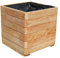 Gartenwelt Riegelsberger Massiver Pflanzkasten Mammut 58x58x57 cm aus Lärchenholz Natur Blumenkasten Blumentopf Pflanzkübel Kräutertopf Balkonkasten fertig montiert