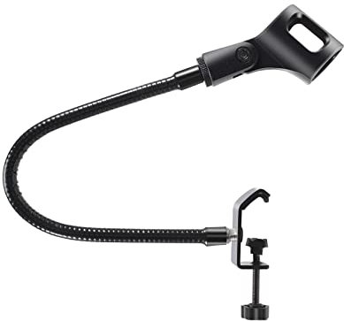 Nagoyuki Microphone Stand Flexible Gooseneck Desk Clamp Holder Microphone Arm Recording Equipment for Meeting Lecture Podcast