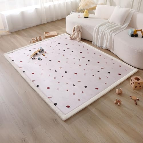 Hakuna Matte Colchoneta Manta Juegos Bebe 200x150x2,5cm, Confeti – Tapete Infantil con Memory Foam Manta de Juegos Bebe Antideslizante, Tatami Bebe, Suelos Infantiles