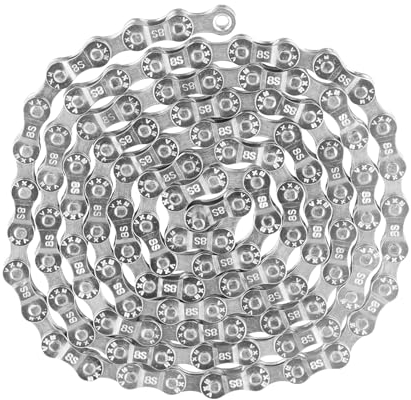 Fahrradkette 6/7/8-fach 116 Glieder, Fahrrad Kette 1/2 x 3/32 Inch, Spezialstahl Bike Chain, Mountainbike-Kette für für Straßen- und Bergrennen, Kompatibel mit Shimano SRAM Campagnolo (6/7/8-fach)