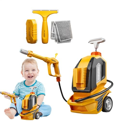 Juguete de lavado a presión de agua, juguete de lavado de coches para niños - Los niños juegan el juguete de la lavadora a presión del agua del coche - Lavadora rociadora y nebulizadora para niños y n