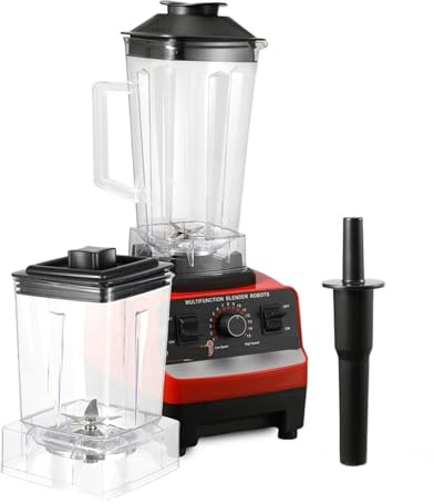 Licuadora Eléctrica 2 En 1 De 2000 W, Batidora Profesional, Exprimidor, Licuadora, Batidora De Frutas Y Verduras, Procesador De Alimentos For Bebés. FáCil De Usar