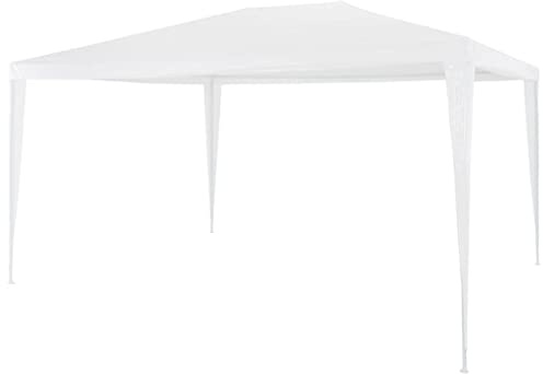 Mokuyary Partytält 3 x 4 m vitt, paviljong trädgårdstält, festtält, trädgårdspaviljong för trädgård, fest, festival, bröllop