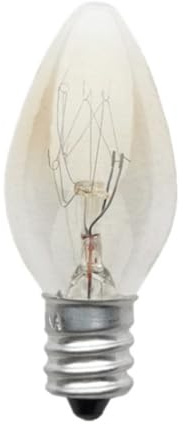 jojofuny 10 Lampadine Piccole E12 10w 220v Luce Calda in Vetro Argento per Ristorante e Applique, Facili da Installare, Confezione da 10 Pezzi