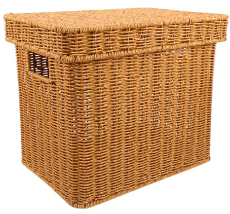 Toddmomy Dokumentlåda i konstrotting, plast 34 x 28 x 25 cm med lock