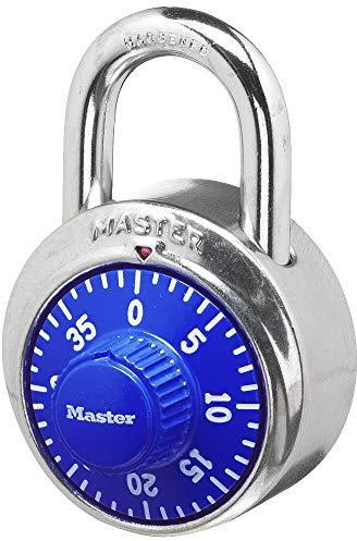 Master Lock Combination Lock for Gym Lockers – Master Lock Locker Combination Padlock, Pack, Blue – The Ideal Combo Lock for School/Gym Locker Security