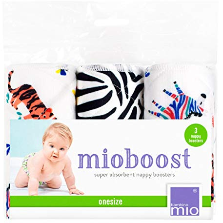 Bambino Mio, mioboost (windeleinlage), 3er packung, safari tupfen MB3 SPO