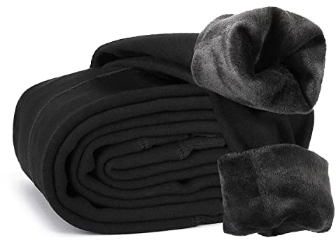 Kaizuanm Térmico Leggings Invierno para Mujer Calientes Forrado de Terciopelo Elásticos Pantalones de Cintura Alta