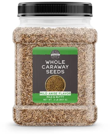 Birch & Meadow 2 lb of Whole Caraway Seeds, Meridian Fennel, Mild Anise Flavor