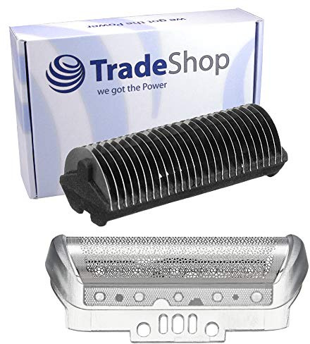 Trade-Shop Kombipack Scherfolie 10B + Klingenblock kompatibel mit Braun MultiGroomer MG5010 MG5050 MG5090, FreeControl, Z-Serie, Serie 1 Rasierer