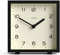 JONES CLOCKS® Disco schreibtischuhr | Schlankes quadratisches Design | Schwarz | Stilvoll und leicht lesbar für Regal, Tisch, kaminsims oder nachttisch