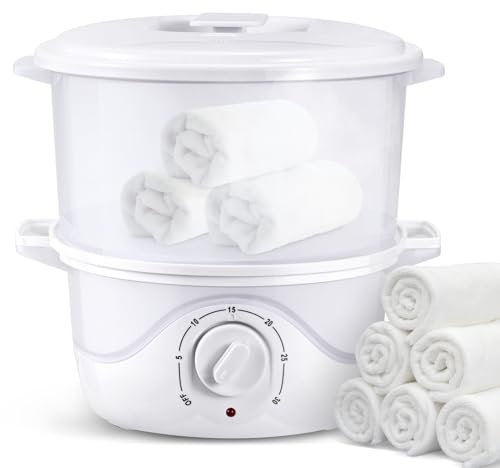 Sunowl Calentador de Toallas, Calentador Toallas Electrico Calentamiento rápido a 200F en 10 Minas, 3 L Calentador de Toallas Estetica de Gran Capacidad para SPA/Faciales/Peluquería/Uso Doméstico