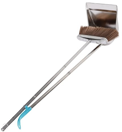 WESIEVYA 1juego Escoba Vertical Recogedor Antiviento y Mango De Limpieza para y