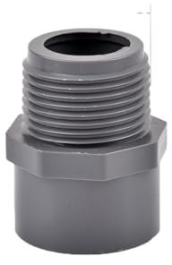 MEXEWORD Lot de 2 raccords filetés en PVC 1/2, 3/4, 1, 20/25/32 mm, adaptateurs for tuyaux d'arrosage de Jardin(1)