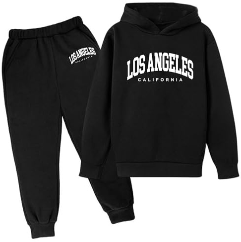 Survêtement pour enfants - Jogging - Sport - Garçons - Hiver - Enfants - Sweat à capuche imprimé populaire - Ensemble sur sous-vêtements décontracté - Lettre - Costume garçon - Vêtements de sport