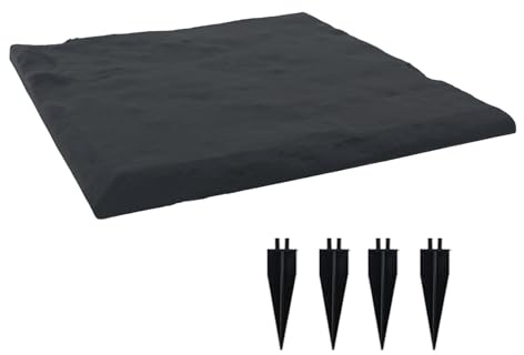 Kustimantu Piedras de Jardín,Decoración Paisajera para Pasillos - Losas Decorativas Con Estacas De Suelo Para Senderos Patios Y Espacios Exteriores