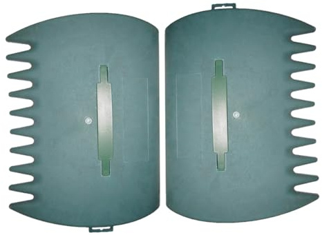 Rastrello a mano per fogliame – Rastrello da giardino ergonomico cortile fogliame – paletta di raccolta | pratica pinza per prato, rifiuti di foglie, foglie di foglie, residui di giardino, leggero e