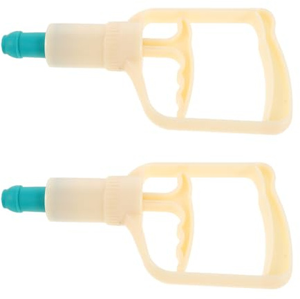 NOLITOY 2pcs Manual Hand Milking Pump for Goats and Sheep Farm Milking Machine Accessory Comfortable Grip Vacuum Milker Parts for Livestock Milk Extraction