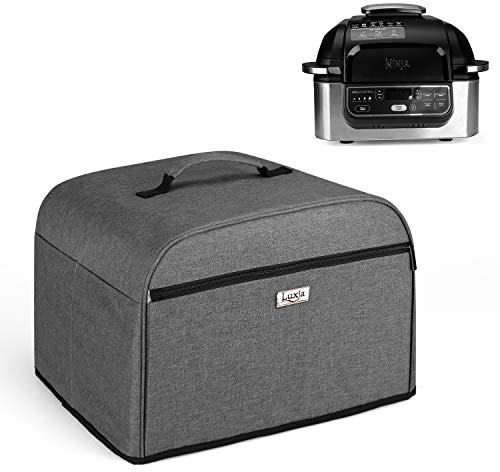 Luxja Abdeckhaube für Ninja Foodi Grill & Luftfritteuse, Grillabdeckung für Ninja Innengrills & Raclettes, Schutzhülle für Elektrische Tischgrills(wie Ninja Foodi AG301, AG302, AG400), Grau