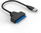Adaptateur SATA vers USB 3.0 pour disques durs SSD 2,5 - Convertisseur externe USB vers SATA III pour transfert de données (câble SATA)
