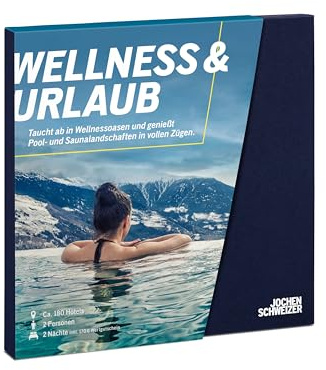 JOCHEN SCHWEIZER Geschenkbox Wellness & Urlaub, an ca. 180 Orten, Hotel-Gutschein für 2 Personen