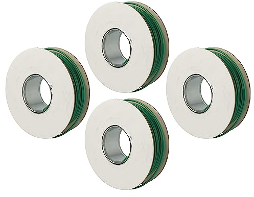 vhbw 4x Begrenzungskabel kompatibel mit Bosch Indego 400, Indego 400 Connect, Indego 800 Mähroboter - Begrenzungsdraht 50 m Grün