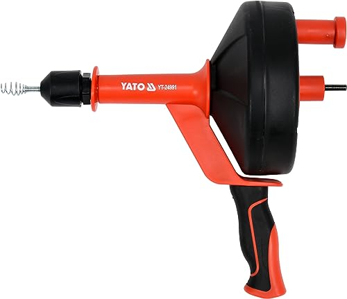 Rohrreinigung Abflussreiniger Rohrreinigungsgerät mit Spirale Rohrreinigungswelle Trommel 7,6 m