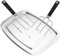 Andrew James Stainless Steel Meat Carving Tray with Spikes & Fork Set – Non-Slip Grip, Heavy-Duty Carving Board for Meat, Poultry & BBQ – Includes Safety Guards & Lipped Rim (Carving Forks with Tray)