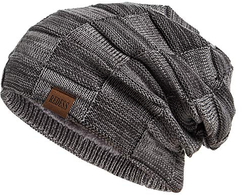 REDESS Beanie Mütze für Herren und Damen Winter Warme Mützen Stricken Slouchy Thick Skull Cap
