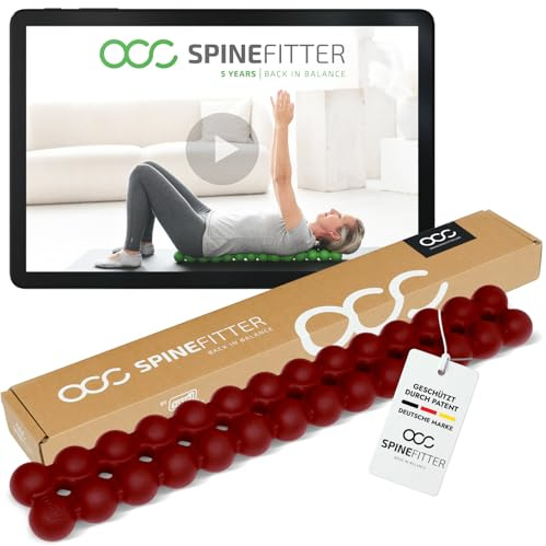 Spinefitter av Sissel Red Anthracite | Tillbaka i balans | Släpper spänning och blockeringar | Perfekt för pilates och yoga