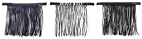 netproshop Fliegenfransen zur Befestigung am Halfter mit Klettverschluß Gr. Mini Shetty bis XLFull, Groesse:Pony, Farbe:Zebra